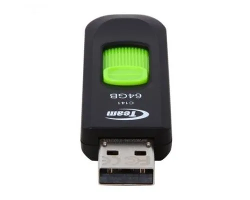 USB флеш накопичувач Team 64GB C141 Green USB 2.0 (TC14164GG01)