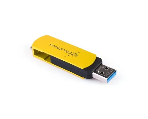 USB флеш накопичувач eXceleram 16GB P2 Series Yellow2/Black USB 3.1 Gen 1 (EXP2U3Y2B16)