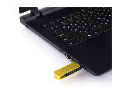 USB флеш накопичувач eXceleram 16GB P2 Series Yellow2/Black USB 3.1 Gen 1 (EXP2U3Y2B16)