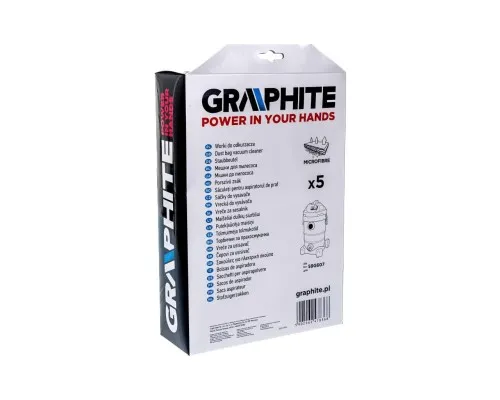 Мішок для пилососу Graphite мешки для полесоса 59G607, 5 шт (59G607-145)