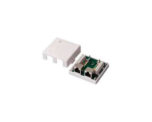 Компютерна розетка RJ45 x2 STP 5e Kingda (KD-WP6037-C5e)