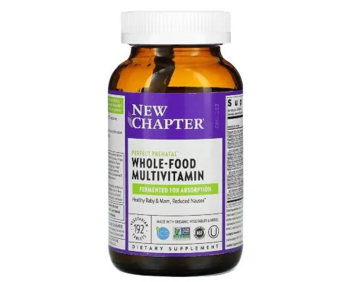 Мультивітамін New Chapter Мультивітаміни для Вагітних, Perfect Prenatal, 192 таблетки (NCR-00317)
