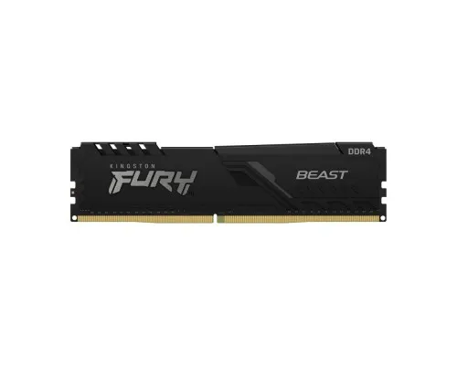 Модуль памяті для компютера DDR4 16GB (2x8GB) 3200 MHz Fury Beast Black Kingston Fury (ex.HyperX) (KF432C16BBK2/16)