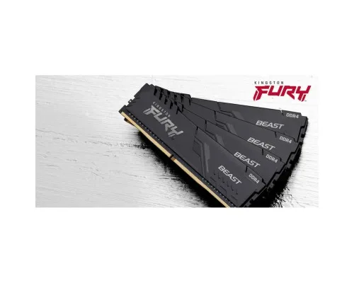 Модуль памяти для компьютера DDR4 16GB (2x8GB) 3200 MHz Fury Beast Black Kingston Fury (ex.HyperX) (KF432C16BBK2/16)