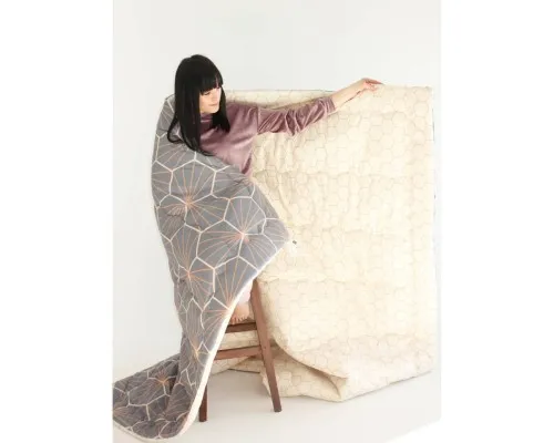 Ковдра MirSon антиалергенна Зима EcoSilk №3008 Color Fun Line Geometry 140х205 (2200004832449)