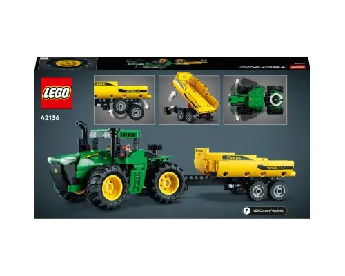 Конструктор LEGO Technic John Deere 9620R 4WD Tractor 390 деталей (42136)