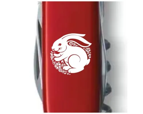 Ніж Victorinox Spartan Zodiac Red Щасливий Кролик White (1.3603_Z2160u)