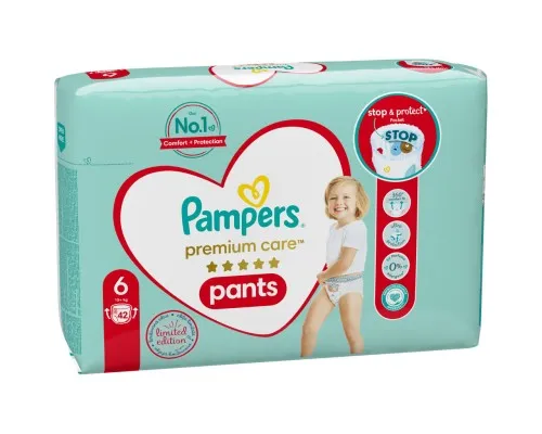 Подгузники Pampers Premium Care Pants Размер 6 (15+ кг) 42 шт (8001841325545)