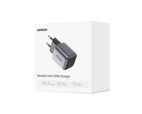 Зарядний пристрій Ugreen Nexode Mini 20W PD GaN Tech Whit ePD3.0 (PD2.0) QC4.0+ (QC4.0/QC3.0/QC2.0) (CD319/15326)