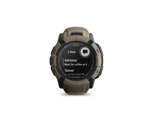 Смарт-годинник Garmin Instinct 2X, Solar, Tactical Edition, Coyote Tan, GPS (010-02805-02)