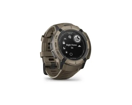 Смарт-годинник Garmin Instinct 2X, Solar, Tactical Edition, Coyote Tan, GPS (010-02805-02)