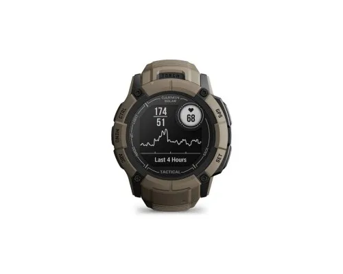 Смарт-часы Garmin Instinct 2X, Solar, Tactical Edition, Coyote Tan, GPS (010-02805-02)