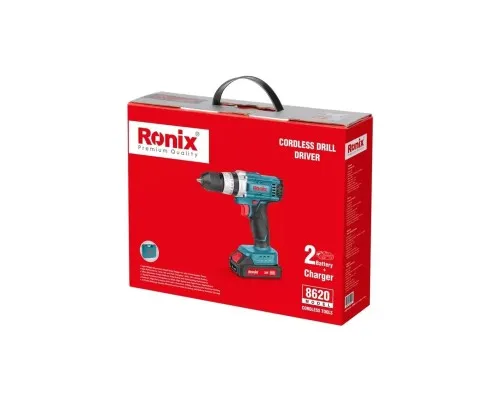 Шуруповерт Ronix аккумуляторный 20В, 1.5Ah x 2 (8620)