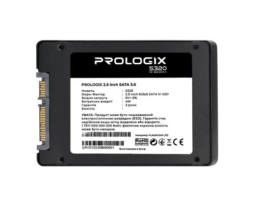 Накопичувач SSD 2.5 240GB Prologix (PRO240GS320)