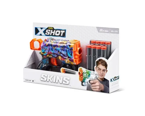 Игрушечное оружие Zuru X-Shot Быстрострельный бластер Skins Menace Spray Tag (8 патронов) (36515D)