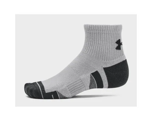 Шкарпетки Under Armour 1379510-011 Performance Tech 3 пари Qtr сірий MD (196884003029)