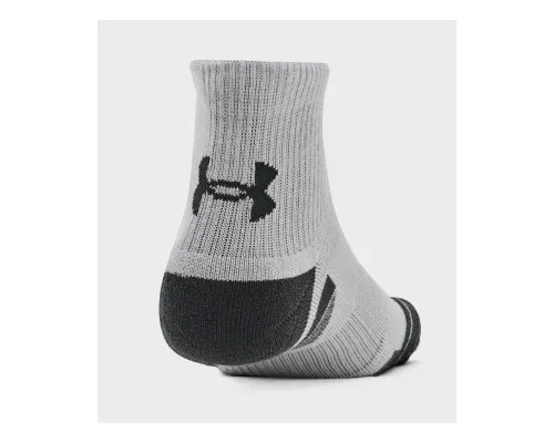 Шкарпетки Under Armour 1379510-011 Performance Tech 3 пари Qtr сірий MD (196884003029)