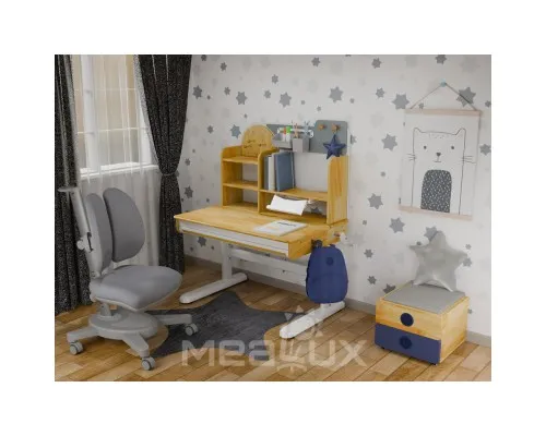 Парта з кріслом Mealux Timberdesk S (парта+кресло+тумба) (BD-685 S+ box BD 920-2 BL+Y-115 G)