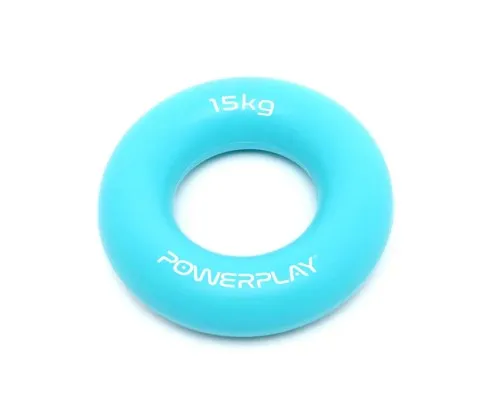 Еспандер PowerPlay кистьовий силіконовий Hand Grip Ring Light Блакитний (PP_4324_15kg)