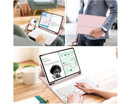Чехол для планшета BeCover Keyboard Apple iPad Air 11" M2 2024 Pink (711398)