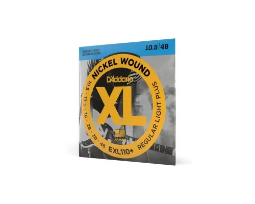 Струни для гітари D'Addario XL Nickel Wound Regular Light Plus (10.5-48) (EXL110+)
