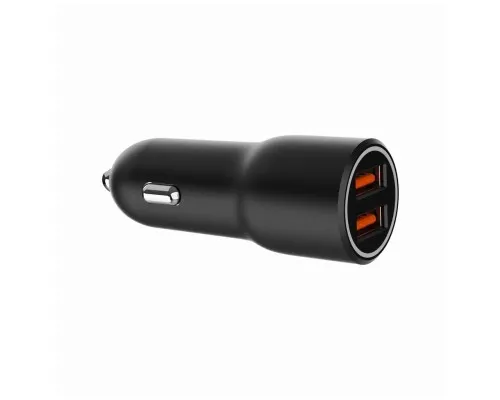 Зарядний пристрій Gembird 2xUSB-A (18W QC3.0) black (TA-UC-A2QC36-CAR-01)