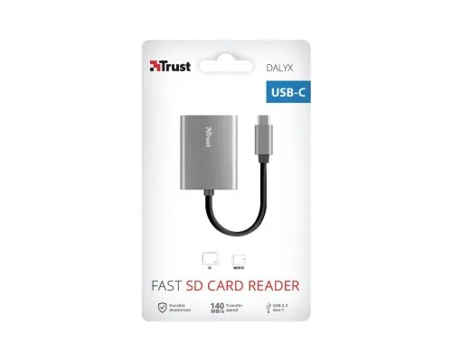 Считыватель флеш-карт Trust Dalyx Fast USB-С Card reader (24136)