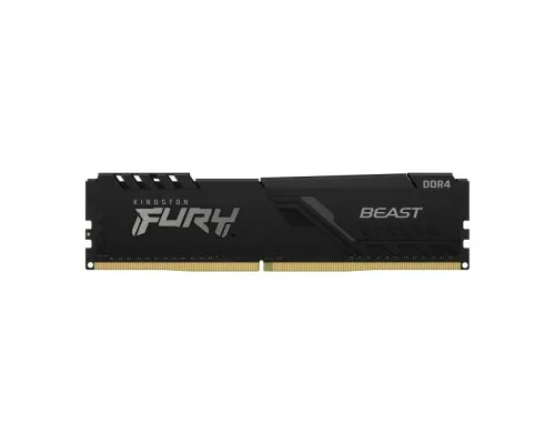 Модуль памяті для компютера DDR4 8GB 3200 MHz Fury Beast Black Kingston Fury (ex.HyperX) (KF432C16BB/8)
