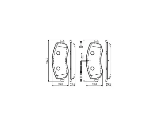 Гальмівні колодки Bosch 0 986 494 385
