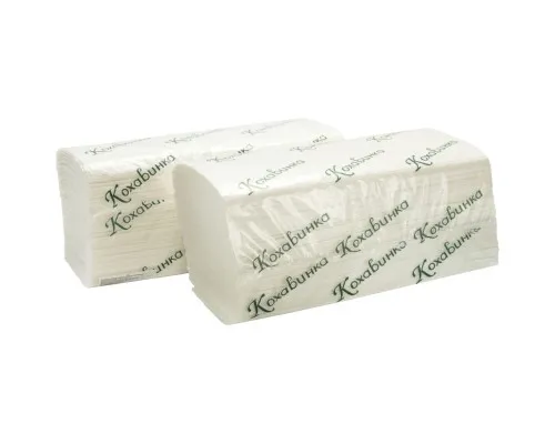 Бумажные полотенца Кохавинка Z-сложение Белые 2 слоя 160 листов (4820032450194)