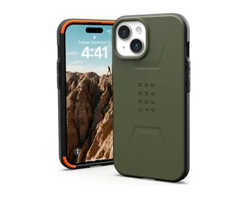 Чохол до мобільного телефона UAG Apple iPhone 15 Civilian Magsafe, Olive Drab (114287117272)