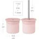 Поильник-непроливайка MinikOiOi Sip+Snack - Pinky Pink / Powder Grey (101100108)