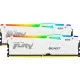 Модуль пам'яті для комп'ютера DDR5 32GB (2x16GB) 5600 MHz FURY Beast White RGB Kingston Fury (ex.HyperX) (KF556C40BWAK2-32)