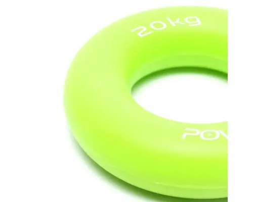 Эспандер PowerPlay кистьовий силіконовий Hand Grip Ring Medium Зелений (PP_4324_20kg)