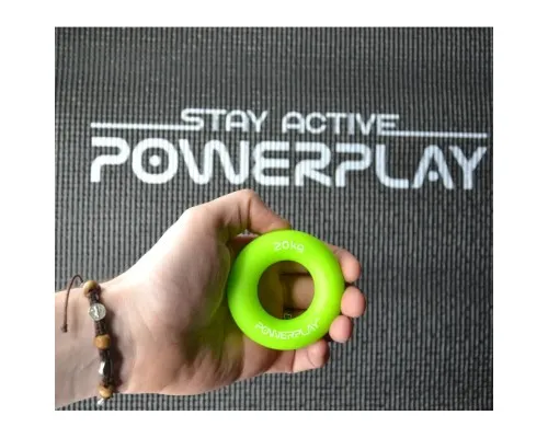 Еспандер PowerPlay кистьовий силіконовий Hand Grip Ring Medium Зелений (PP_4324_20kg)