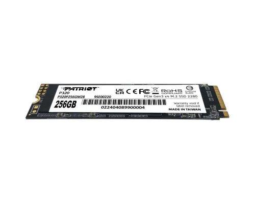 Накопитель SSD M.2 2280 256GB Patriot (P320P256GM28)