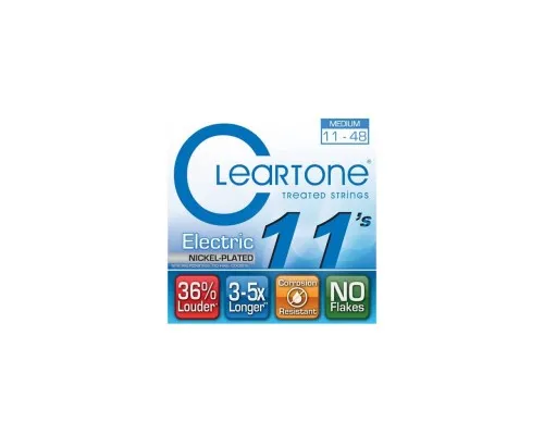 Струни для гітари Cleartone Electric Nickel-Plated Medium (11-48) (9411)
