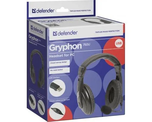 Наушники Defender Gryphon 750U USB (63752)