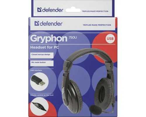 Наушники Defender Gryphon 750U USB (63752)