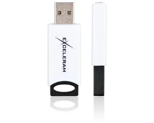 USB флеш накопичувач eXceleram 64GB H2 Series White/Black USB 2.0 (EXU2H2W64)
