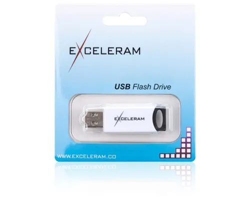 USB флеш накопичувач eXceleram 64GB H2 Series White/Black USB 2.0 (EXU2H2W64)