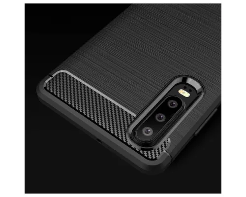 Чохол до мобільного телефона Laudtec для Huawei P30 Carbon Fiber (Black) (LT-P30B)