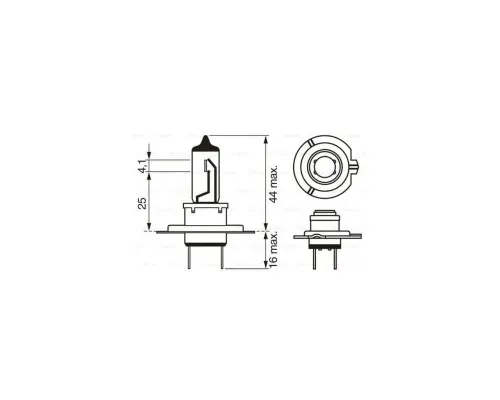 Автолампа Bosch галогенова 55W (1 987 301 012)