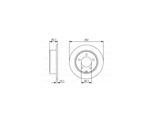 Тормозной диск Bosch 0 986 479 R05