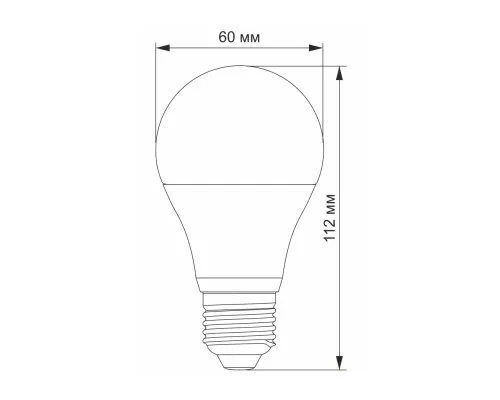 Лампочка Videx A60e 12W E27 4100K (VL-A60e-12274)