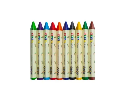 Олівці кольорові ZiBi Baby line Jumbo воскові трикутні 10 шт (ZB.2482)