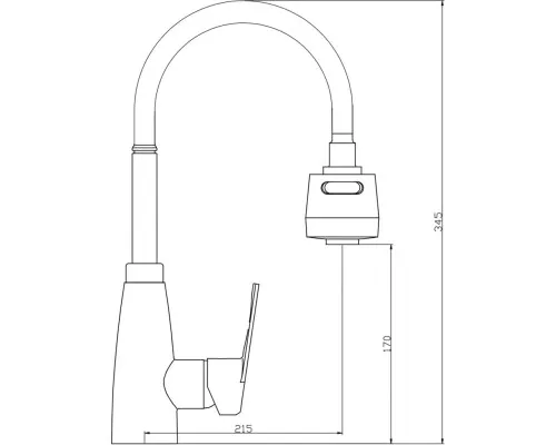 Смеситель Kroner Odra-C039-1