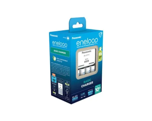 Зарядное устройство для аккумуляторов Panasonic Basic Charger + Eneloop 4AA 2000 mAh New (K-KJ51MCD40E)