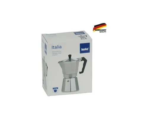 Гейзерна кавоварка Kela Italia 150 мл 3 Cap Silver (10590)