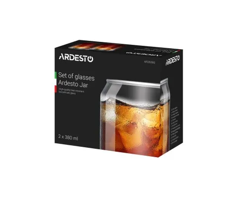Набір склянок Ardesto Jar 380 мл (AR2638G)